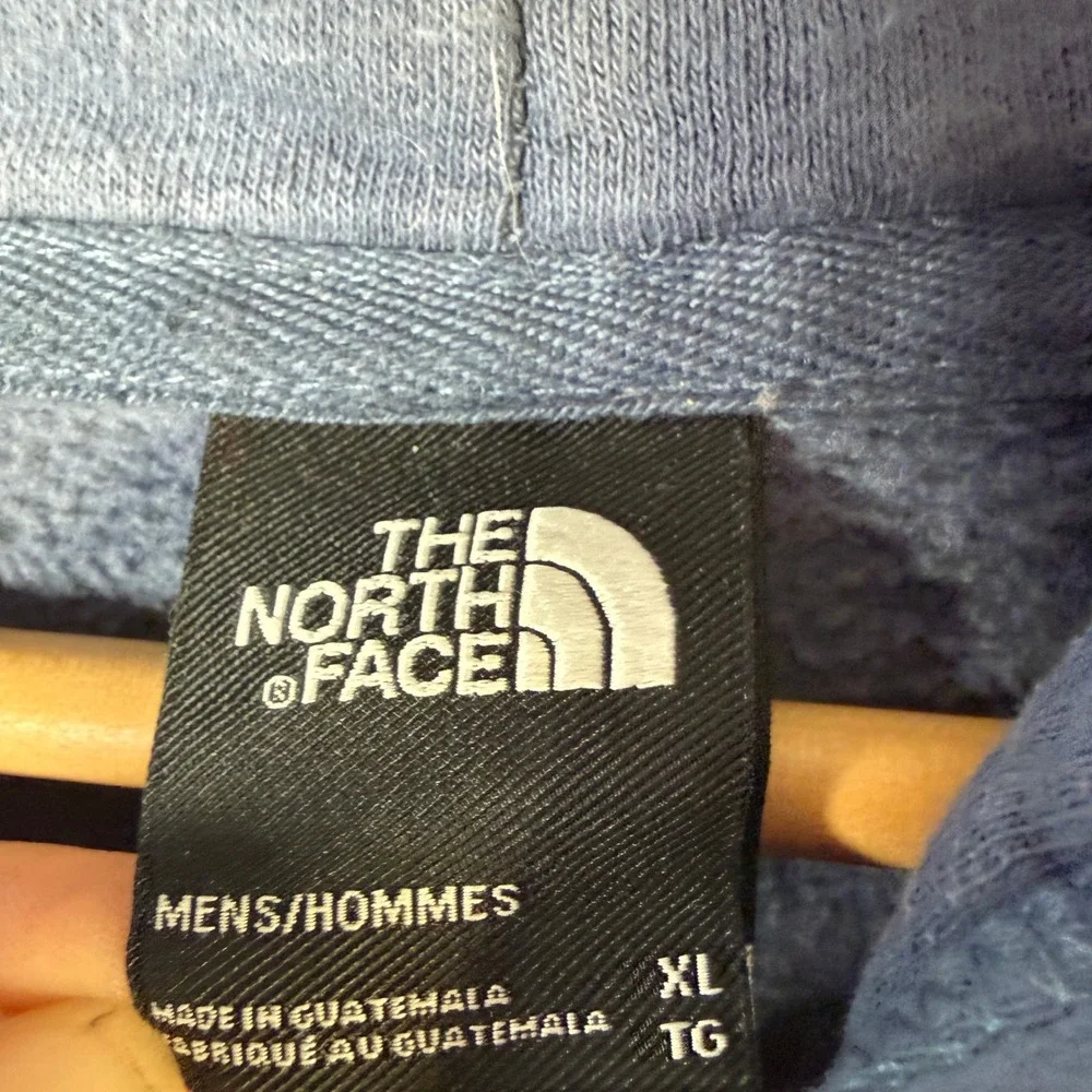 The North Face Mens Blue‎ Hoodie Box Logo Never Stop Exploring XL